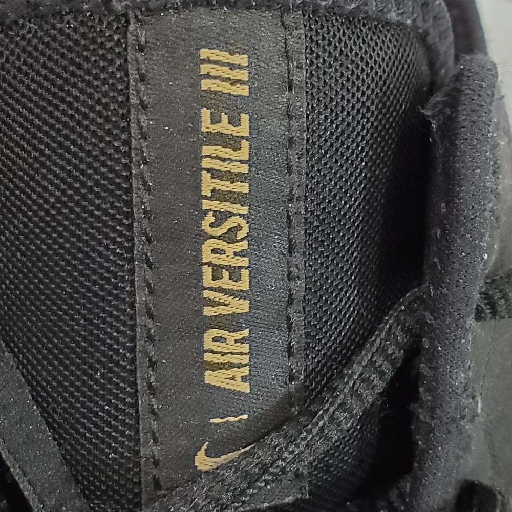 Nike Air Versitile III Black Mesh Mid Top Basketball Athletic Sneaker Size 8 - Picture 11 of 16